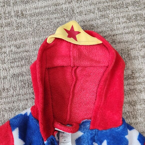 DC Comics Wonder Woman girl's plush robe with hood size S - Picture 7 of 12